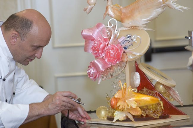 Chef Christian Faure MOF at the World Pastry Forum in 2007 Chef Christian Faure MOF at the World Pastry Forum in 2007