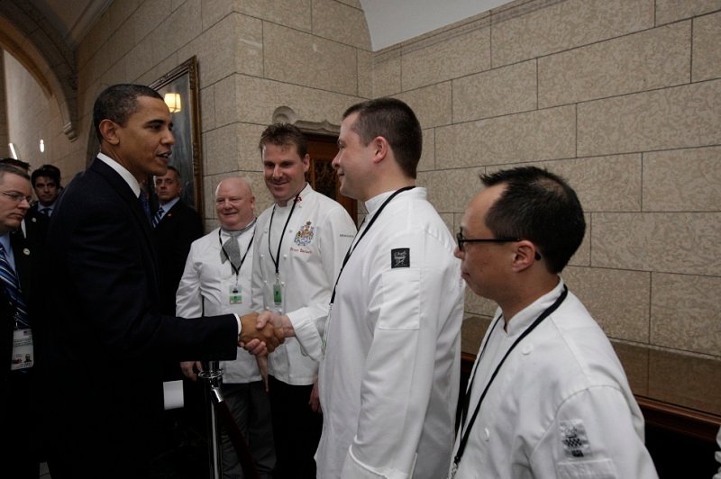 Jonathan Collins Greeting President Obama Jonathan Collins Greeting President Obama