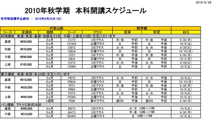 2010FallCCSchedule