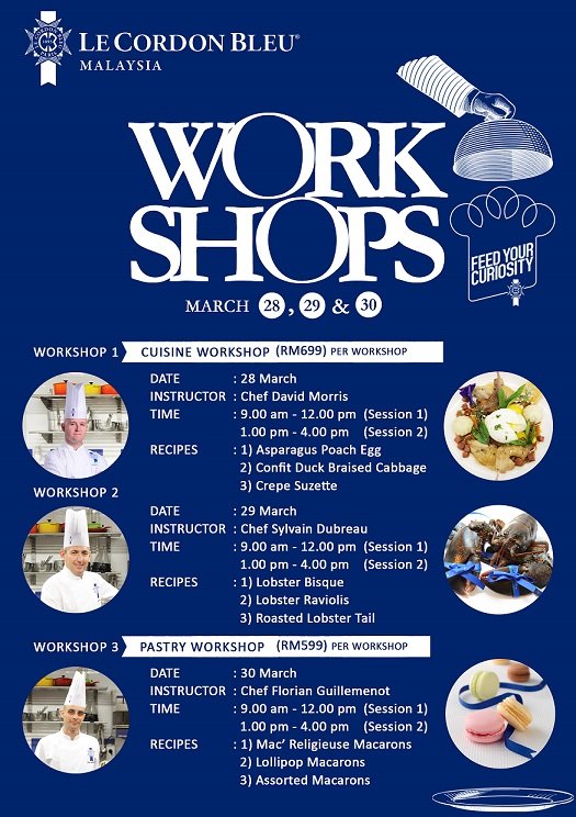 March 2016 Workshop Schedule