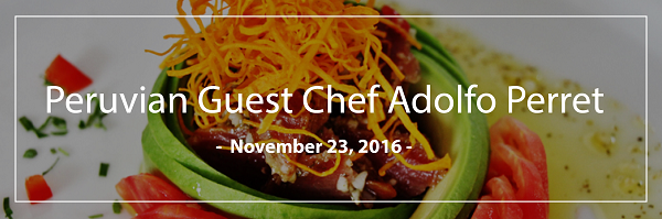  Guest Peruvian Chef Adolfo Perret Demonstration