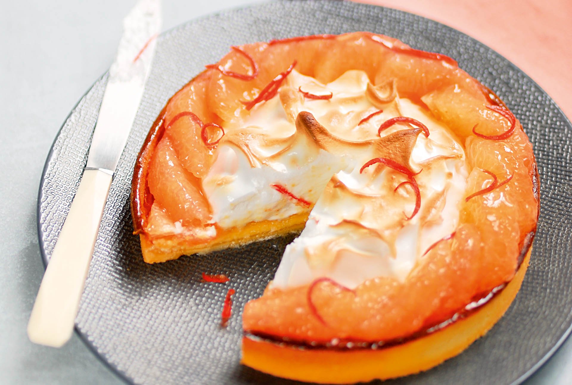 recipe grapefruit meringue tart
