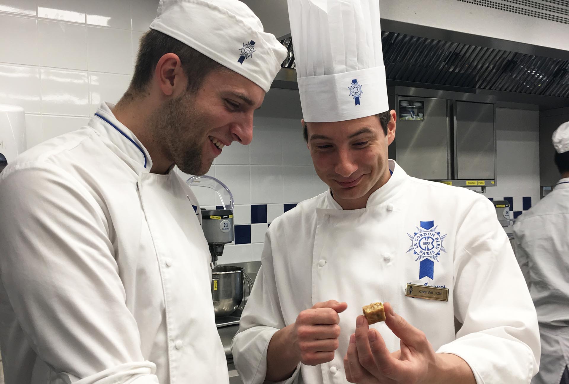 Christoph Eckert et Chef Vaton, cours de pâtisserie
