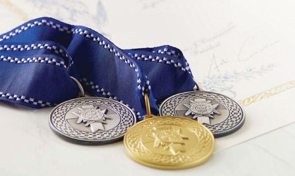 Le Cordon Bleu diplomas and medals