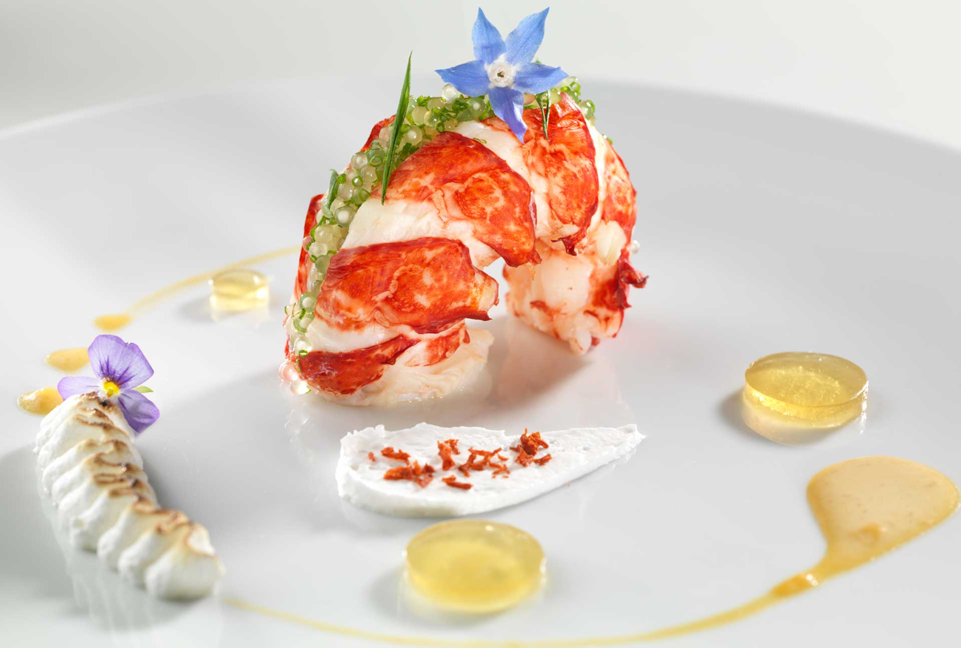 Recette Trio de homard et perles du Japon