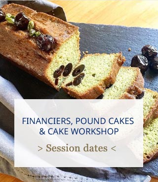 workshop financier cake and pound cakes