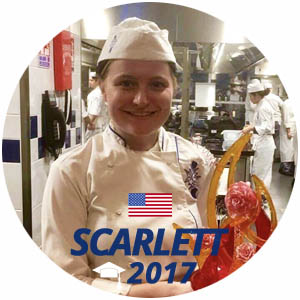 Scarlett Tyrell diplome pâtisserie 2017