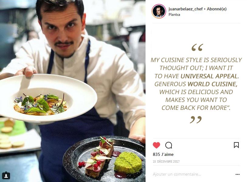 Chef Arbelaez, cuisine chef at Limon restaurant in Paris