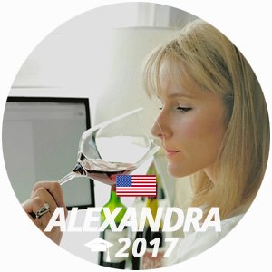 Alexandra Newman wine and management diploma graduate 2017